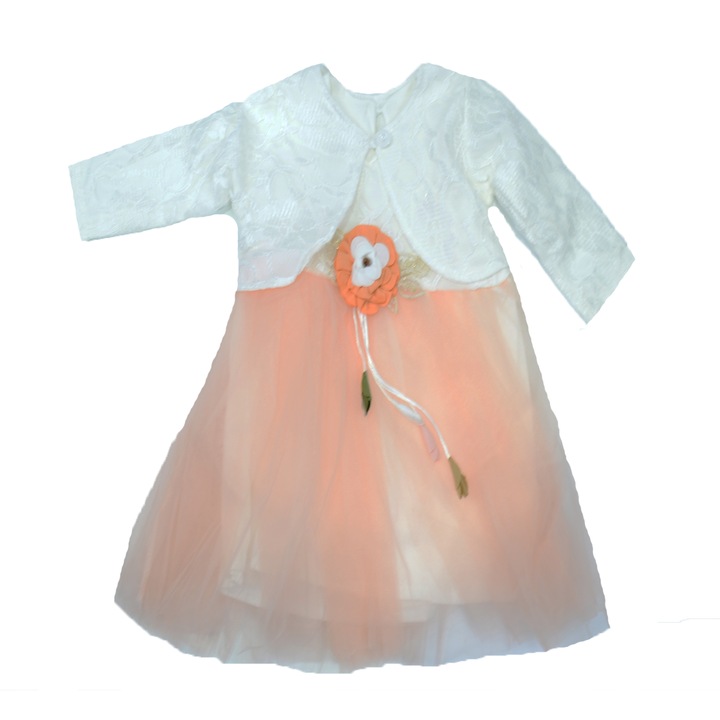 Set 2 piese rochita si bolero pentru fete Mini Junior BBW-10-80, Roz 58507