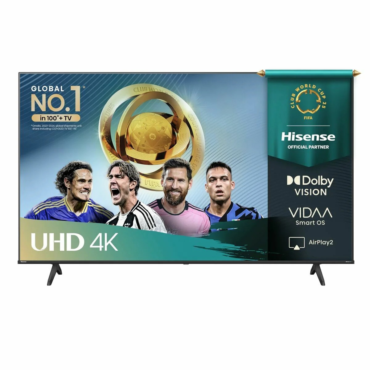Televizor Smart LED 50" Hisense 50A6Q, 4K Ultra HD, Negru, 20W RMS
