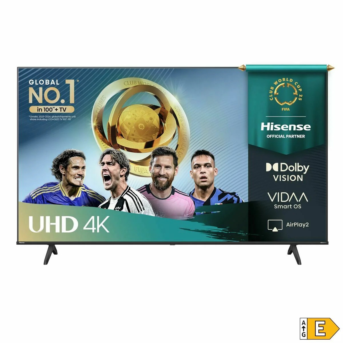 Televizor Smart LED 50" Hisense 50A6Q, 4K Ultra HD, Negru, 20W RMS