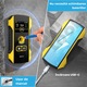 Detector Digital de Cabluri, Lemn si Tevi in Pereti, Yahim Tools®, WD-02, Adancime Detectare 120mm, Ecran TFT Digital, Acumulator Li-ion 300mAh, Incarcare Type-C, Avertizare LED, Galben