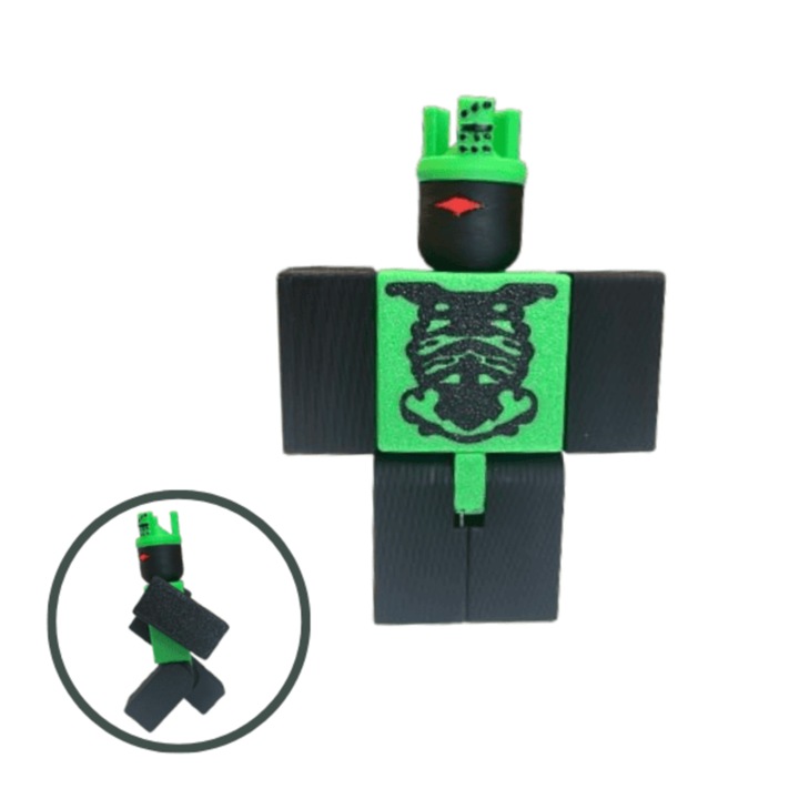 Артикулирана фигурка Forsaken 1x1x1x1, Roblox, пластмаса, Lulu's Prints, 3D отпечатана, 100x21x72 мм