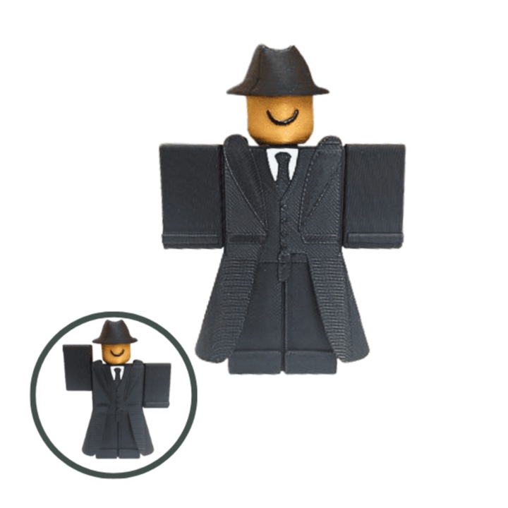 Артикулирана фигурка Lulu's Prints Mafioso, 3D, черно/жълто/бяло, 99x35x72 мм