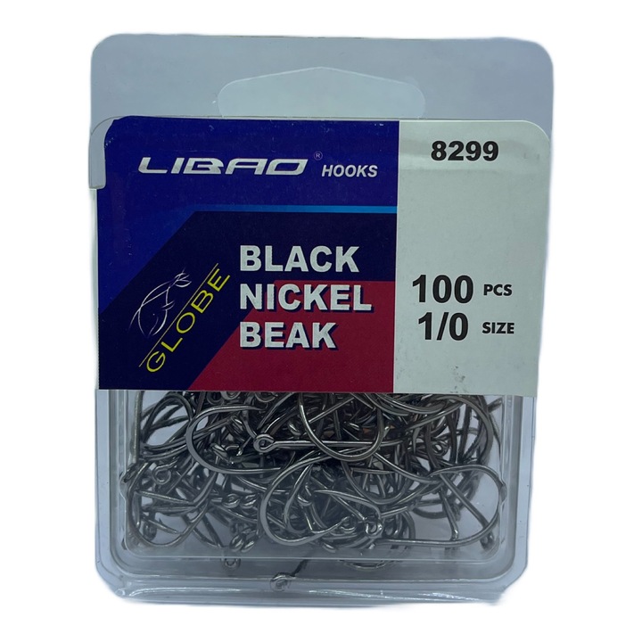 Speciális harcsahorgok NR 1/0, 100 darab/csomag, Dual Fish