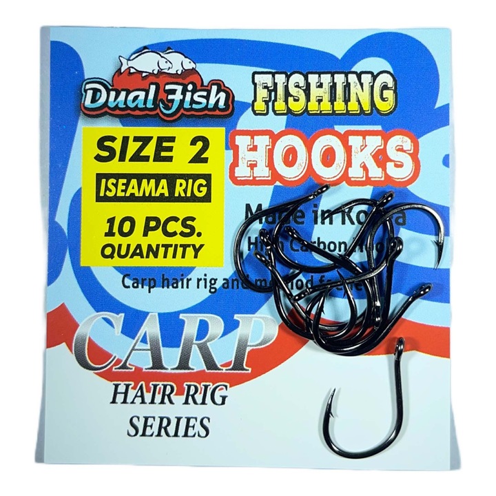 2. számú horgok, ISEAMA RIG kód, 10 darab/zsák, Dual Fish
