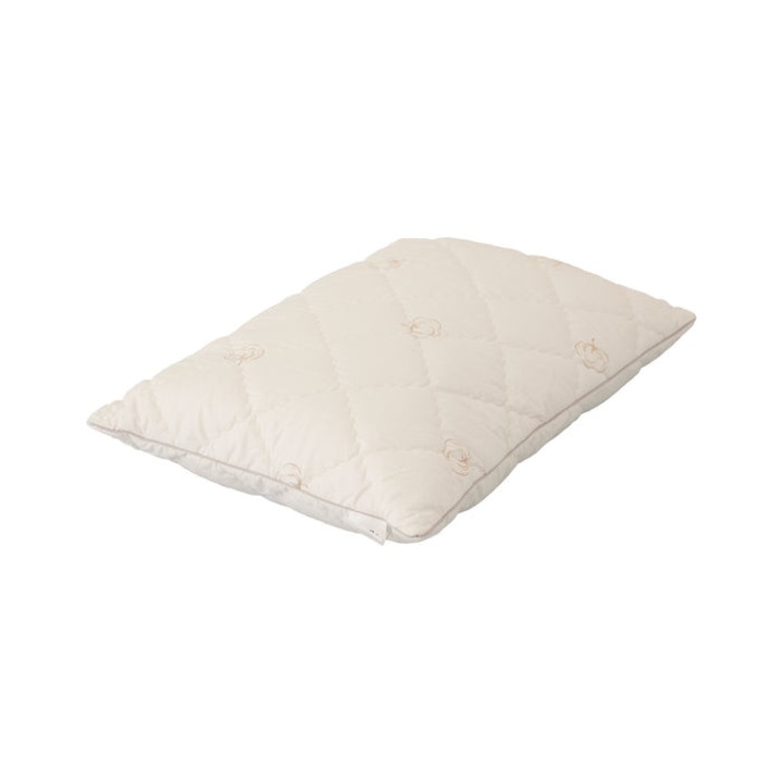 Nordic Schiller párna szilikonos szálas töltettel és 100% pamut huzattal, antiallergén, légáteresztő, puha és 40°C-on mosható, klasszikus forma, minden évszakhoz és alvástípushoz ideális, 50x70 cm, 900 g, hófehér