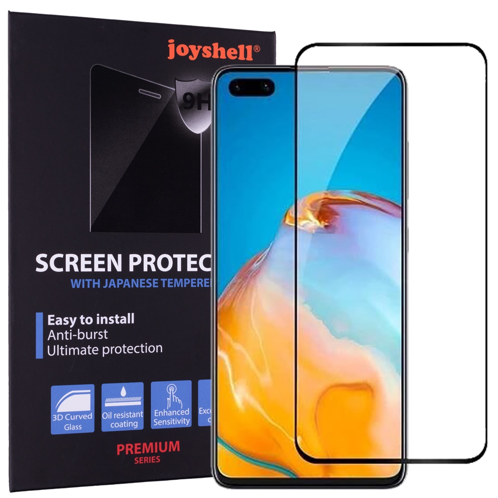 Folie sticla compatibila cu Samsung A55 5G, Protectie Ecran Full Cover 3D, Full Glue, Joyshell, Negru