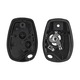 Carcasa Cheie Auto 2 butoane pentru Dacia Duster Logan Sandero Renault Modus Clio Trafic Kangoo Master Twingo Vauxhall Opel Vivaro Movano Negru + Baterie CR2032 + Breloc + Surubelnita, set