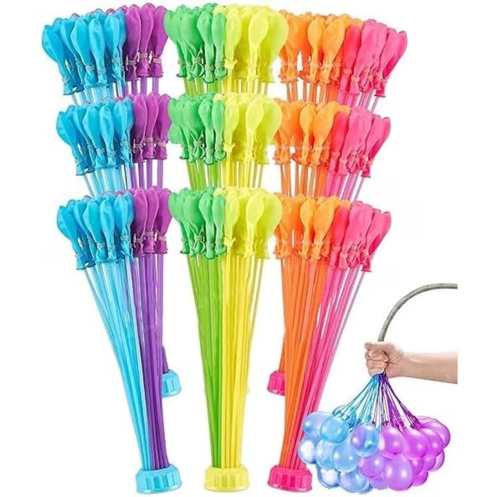 Set 333 baloane de apă LEIBOO, umplere rapidă și autosigilare, multicolor, pentru petreceri și jocuri de vară
