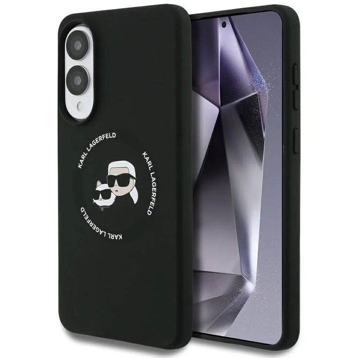 Husă pentru Samsung Galaxy S25 Edge, Stef's Cat, Poliuretan și Silicon, Negru