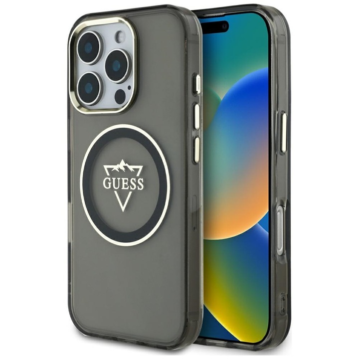 Husă pentru telefon, Stef's Cat, iPhone 16 Pro Max, policarbonat, neagră