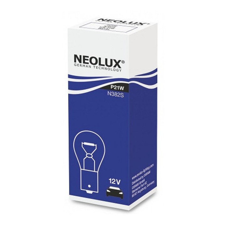 Bec auto NEOLUX N382, BA15s, P21W, 12V, 21W