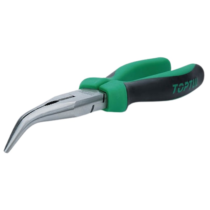 TOPTUL DFBA2206 hosszúcsőrű fogó, méretek 6 hüvelyk/152,4 mm, vágási kapacitás 2,5 mm, króm-molibdén acél