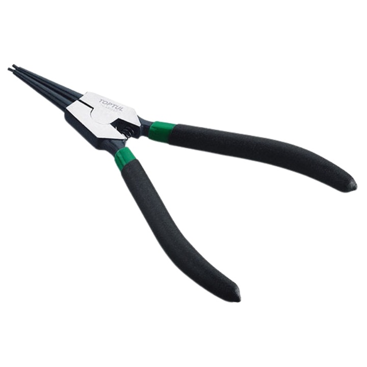 TOPTUL DCAB1205 külső biztosítékfogó, egyenes pofákkal, 5 hüvelyk/127 mm méret, nyitókapacitás 10-25 mm, króm-vanádium acél