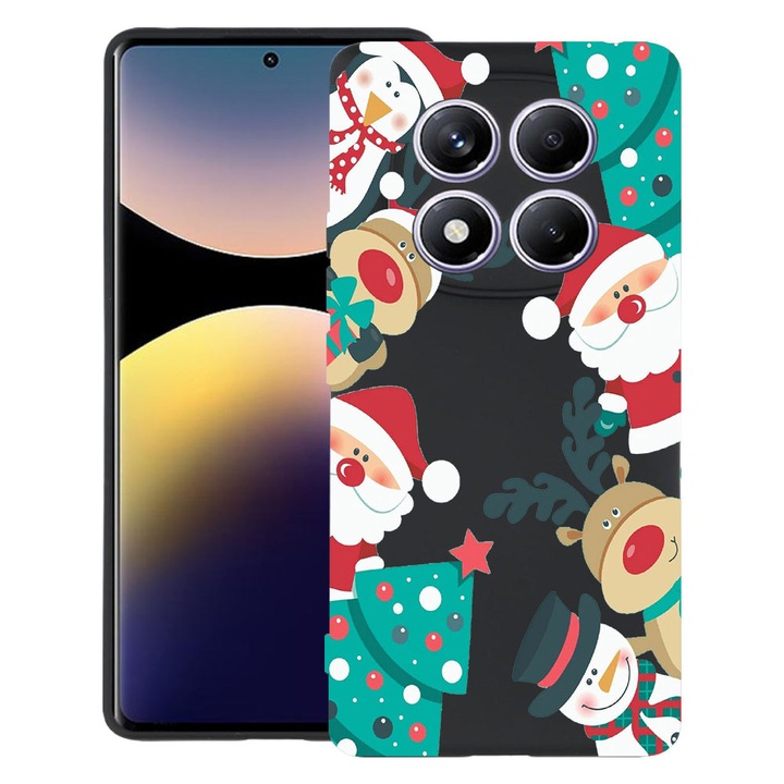 Husă pentru telefon, BestCase, Xiaomi Redmi Note 15 Pro Plus 5G, TPU mat, design Xmas, ultra slim