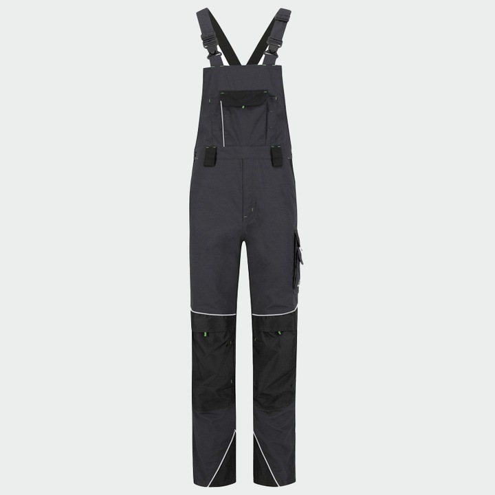 Летен работен гащеризон BRAVE Salopette, цвят Тъмносив, размер L