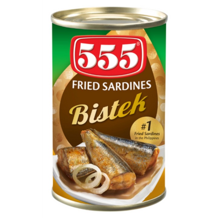 555 Sardine prajite „Bistek” in sos de steak 155G