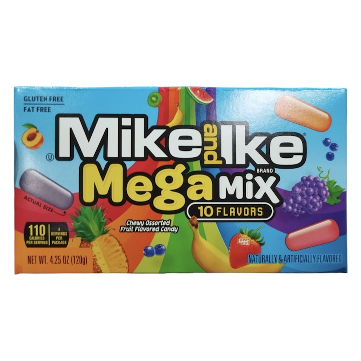 Mix bomboane gumate cu gust de fructe, Mike and Ike, 120 g