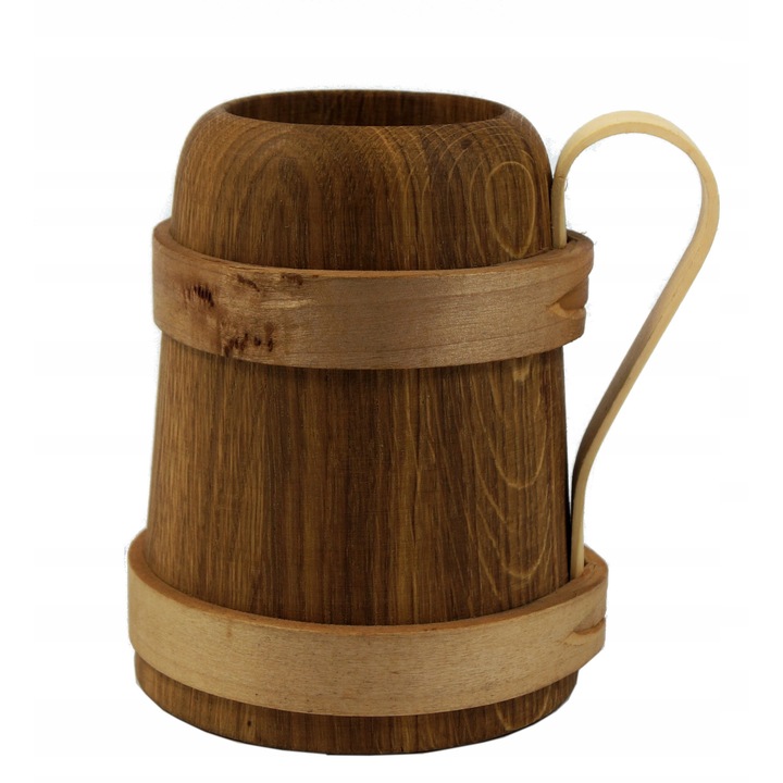 Cana de lemn, peewit, 0,5L, 14,5x11cm