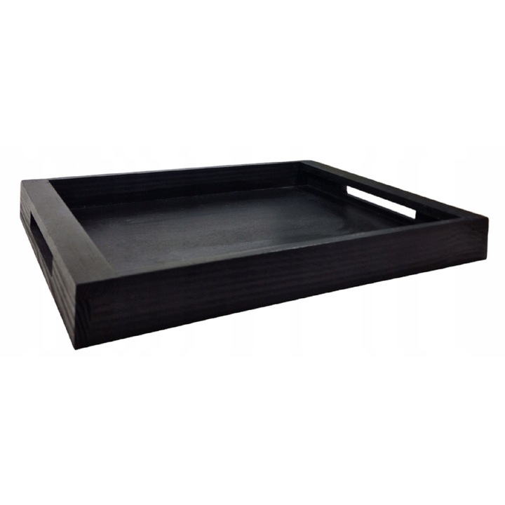 Tava din lemn, peewit, 45x35cm, neagra