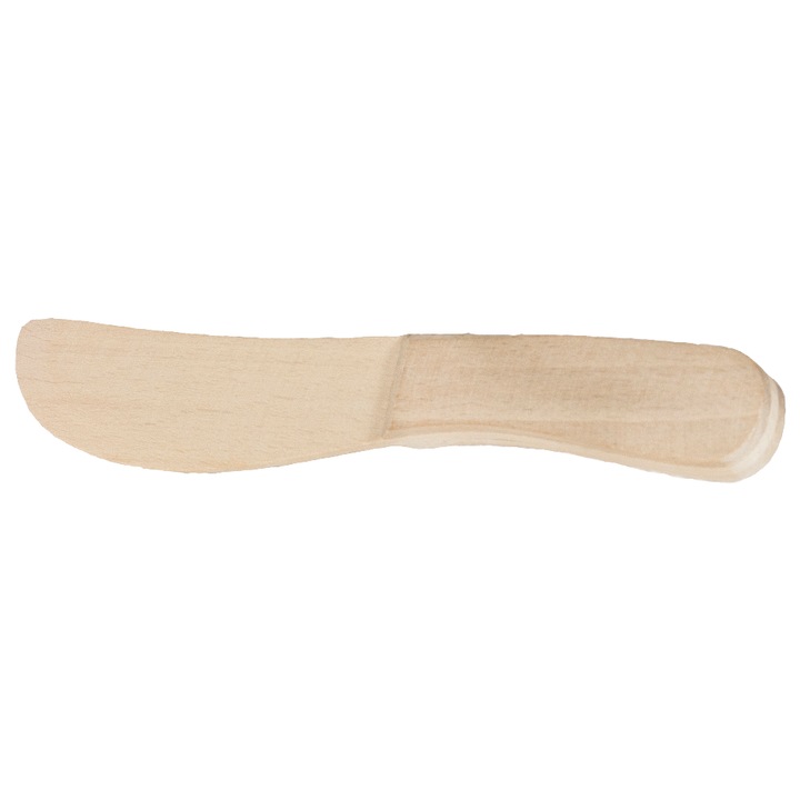 Cutit din lemn pentru unt, Peewit, 18x4cm, ecologic, natural