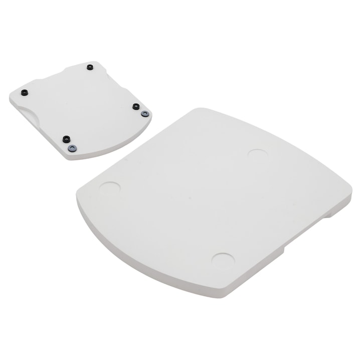 Placa din lemn peewit pentru Thermomix, alb, 35,5x31x3cm, cu picioare antiderapante