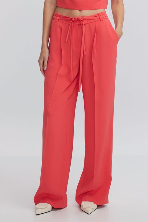 Ipekyol, Pantaloni cu croiala ampla si buzunare, Coral