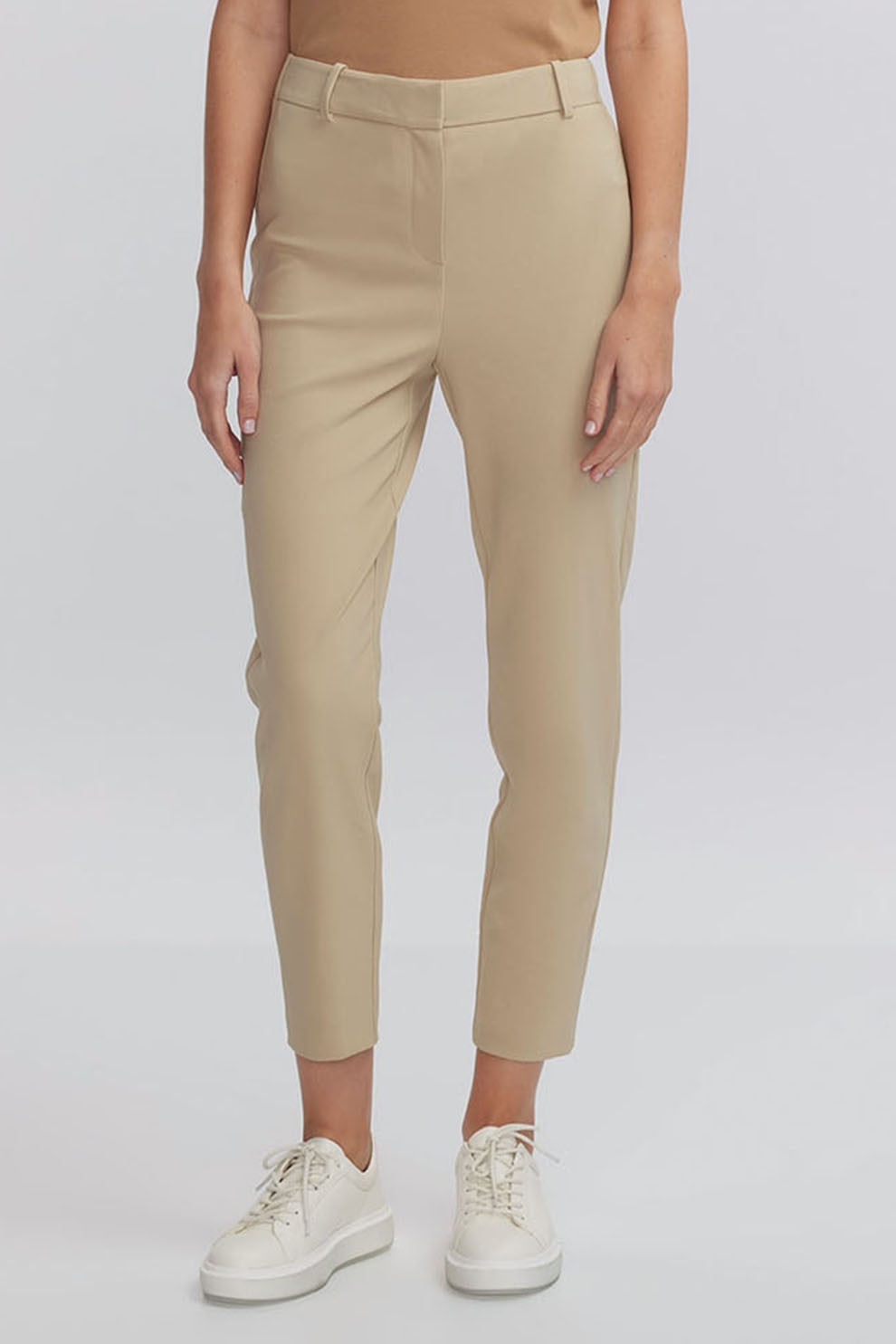 Ipekyol, Pantaloni skinny crop, Bej, 42