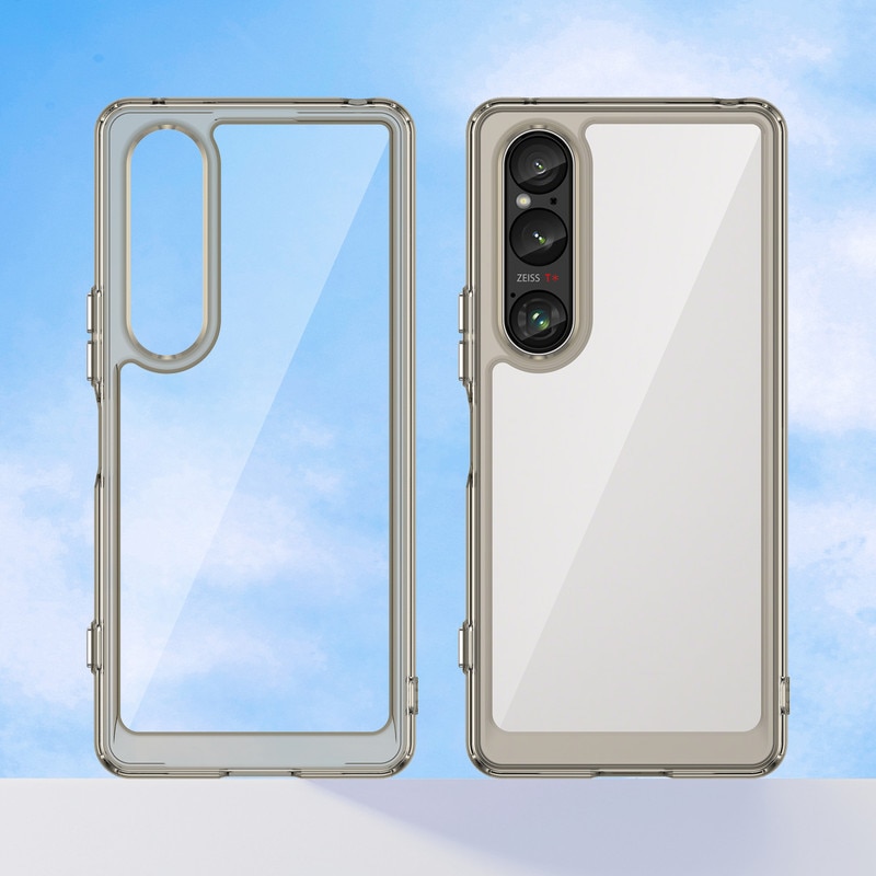Husa telefon, pentru Sony Xperia 1 VI De inalta calitate Hard Backplane Soft Border Pure si Luminos Simtire confortabila, Gri, ransparent