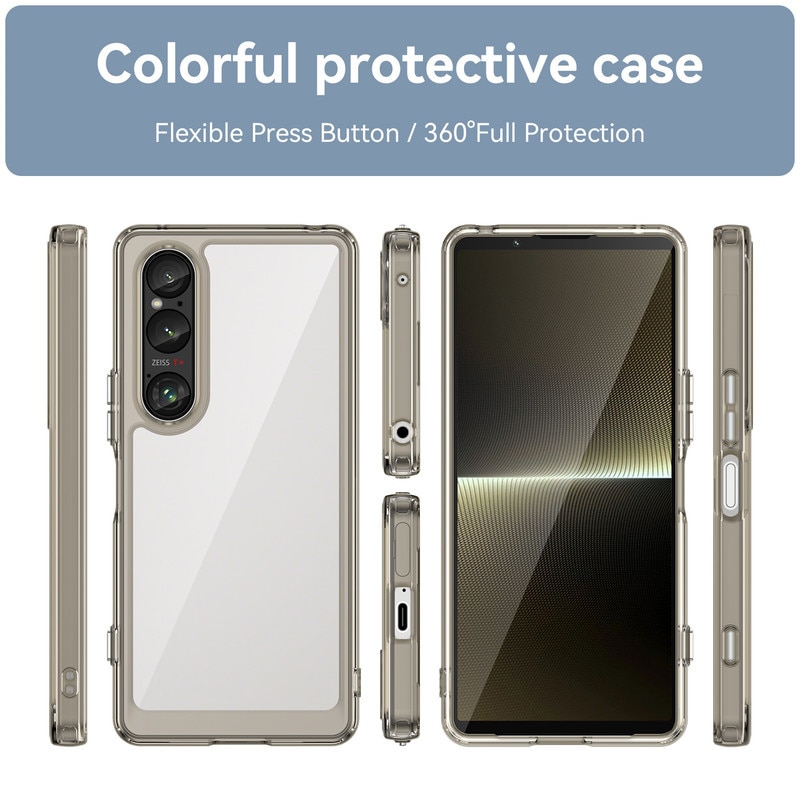 Husa telefon, pentru Sony Xperia 1 VI De inalta calitate Hard Backplane Soft Border Pure si Luminos Simtire confortabila, Gri, ransparent