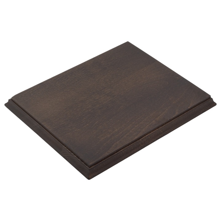 Placa decorativa din lemn, peewit, 24x20cm, maro, pentru expunerea medaliilor