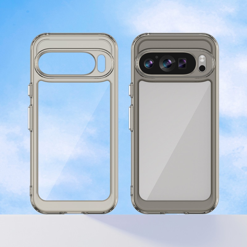 Husa telefon, pentru Google Pixel 9/9 Pro De inalta calitate Hard Backplane Soft Border Pure si Luminos Simtire confortabila, Gri, ransparent