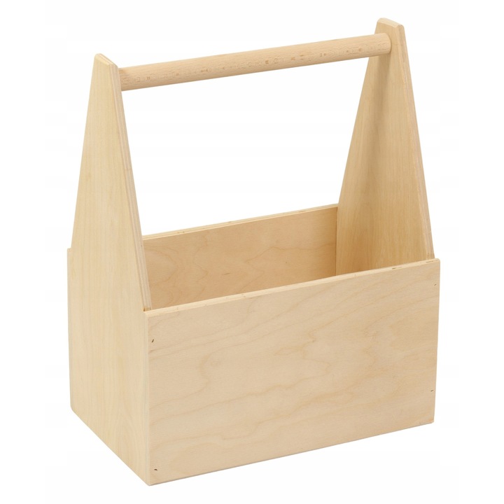 Italtartók, peewit, fa doboz 6 üveghez, 30,5x24x15cm, világosbarna színű