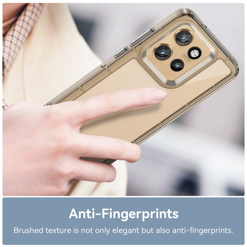 Husa telefon, pentru Motorola Edge 50 Neo 5G De inalta calitate Hard Backplane Soft Border Pure si Luminos Simtire confortabila, Gri, ransparent