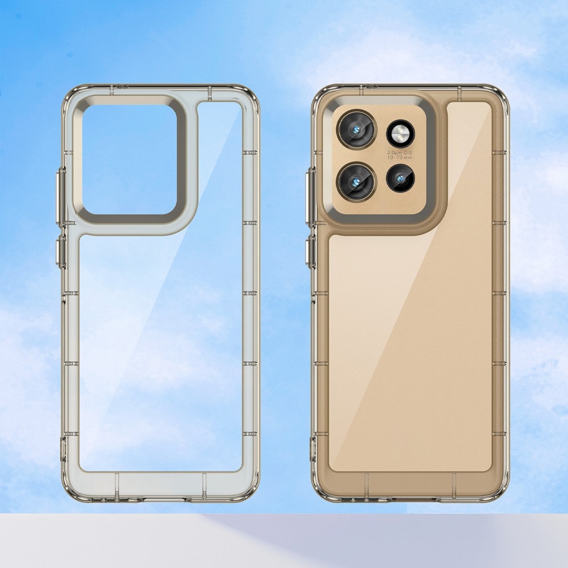 Husa telefon, pentru Motorola Edge 50 Neo 5G De inalta calitate Hard Backplane Soft Border Pure si Luminos Simtire confortabila, Gri, ransparent