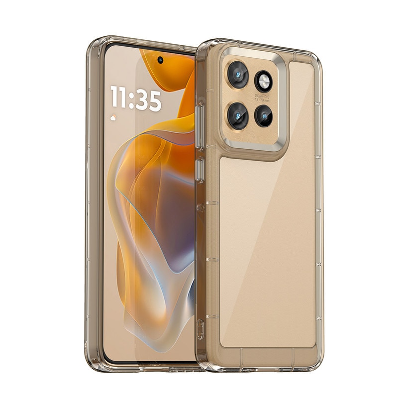 Husa telefon, pentru Motorola Edge 50 Neo 5G De inalta calitate Hard Backplane Soft Border Pure si Luminos Simtire confortabila, Gri, ransparent
