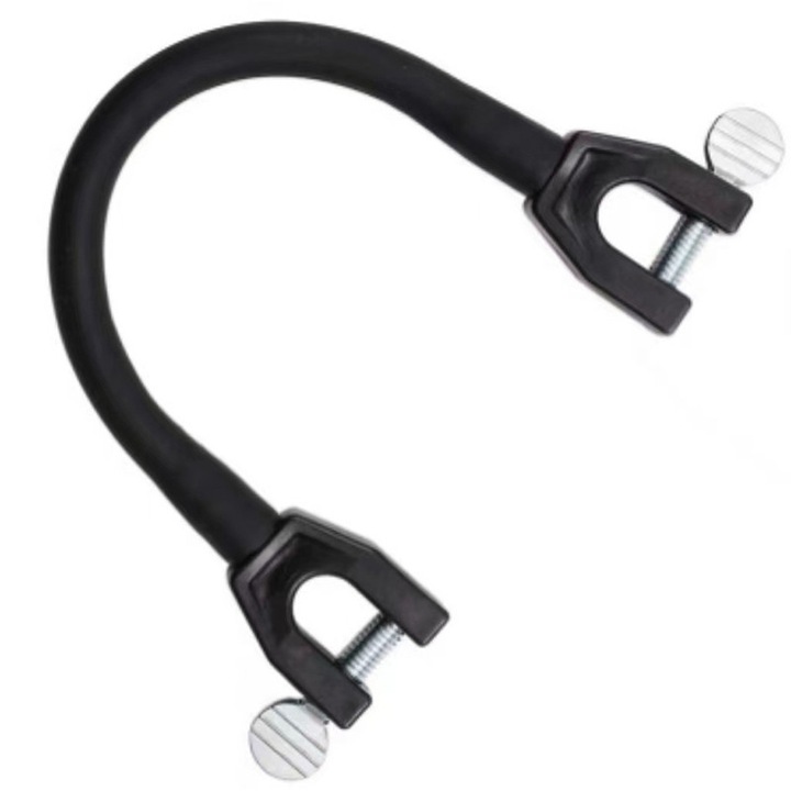 Conector schi, negru, 22*3.5cm, Conceput special pentru copii si incepatori pentru un control eficient al vitezei, Lungime reglabil 15-42 cm, Elasticitate ridicata, Polipropilena