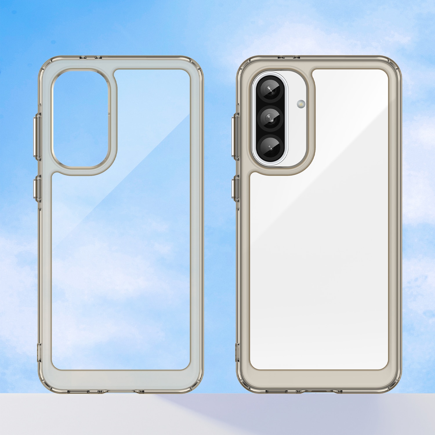 Husa telefon, pentru Samsung Galaxy A56 5G De inalta calitate Hard Backplane Soft Border Pure si Luminos Simtire confortabila, Gri, ransparent