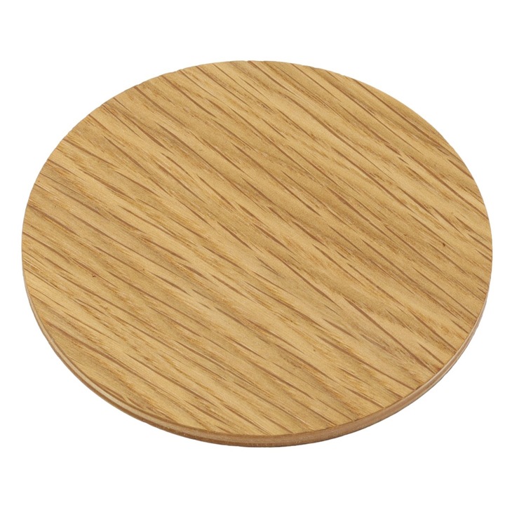 Suport pentru bauturi, 9cm, lemn de stejar, uleiat, 1 bucata