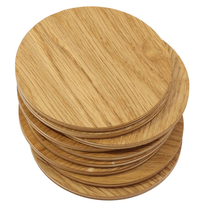 10 darabos pohártartó készlet, peewit, tölgyfa, 9 cm, olajozott