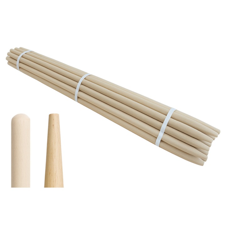 Set 25 taruși topografici din lemn, 100cm, 22mm, FSC