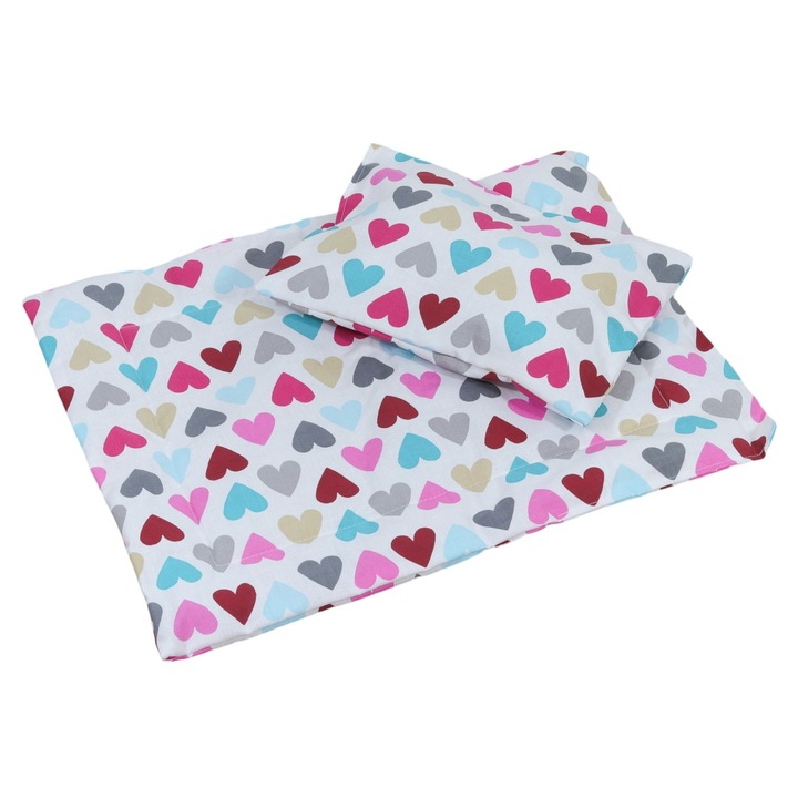 Set lenjerie pentru papusi, Peewit, 39x31cm, 23x15cm, bumbac, multicolor