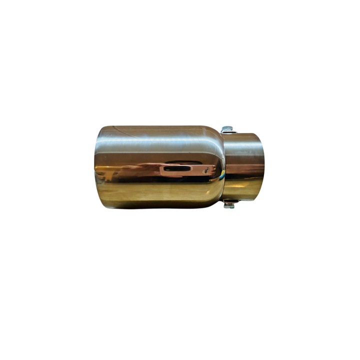 Ornament toba inox Premium, intrare 6.3 cm, lungime 13 cm, diametru exterior 7.5 cm
