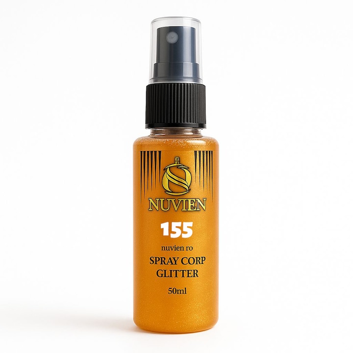Spray de corp cu sclipici, Nuvien 155, floral-oriental, 50ml