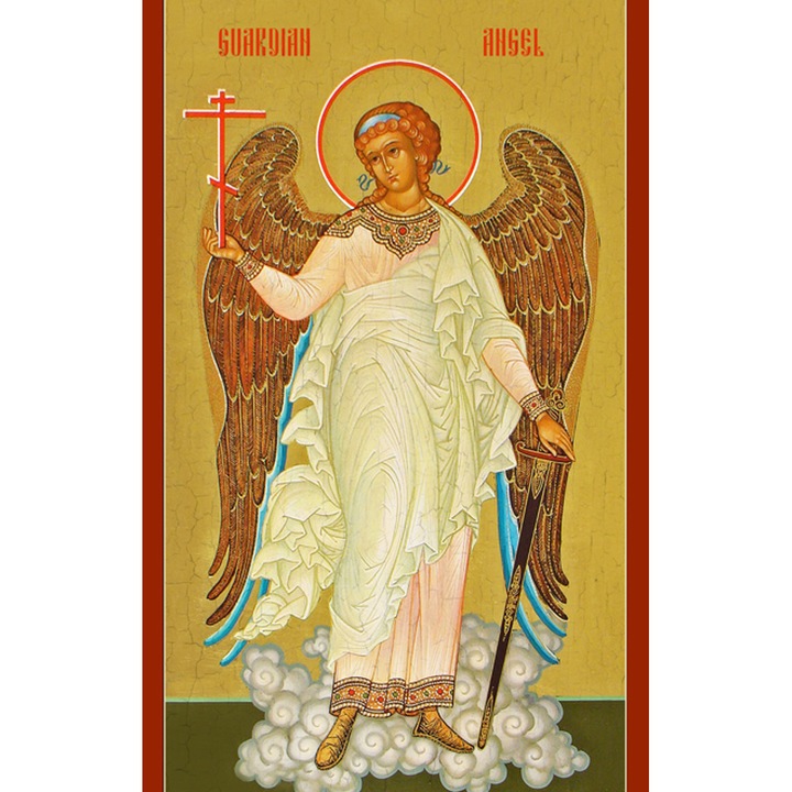 Icoana Sticker cu Pictograma Ingerului Pazitor, autoadeziv, Cri-Flo, Marime 20 cm