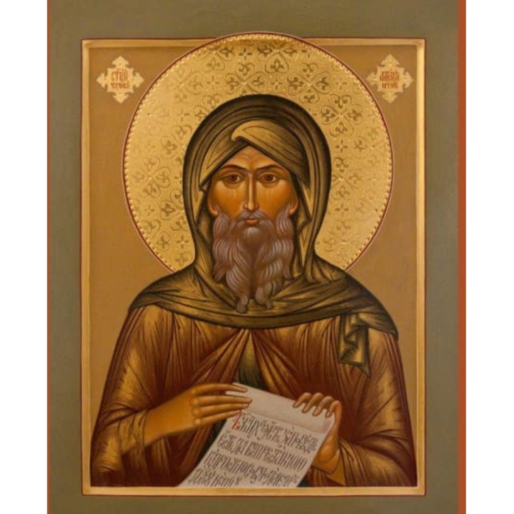 Icoana Sticker cu Sf. Antonul Cel Mare 2, autoadeziv, Cri-Flo, Marime 15 cm