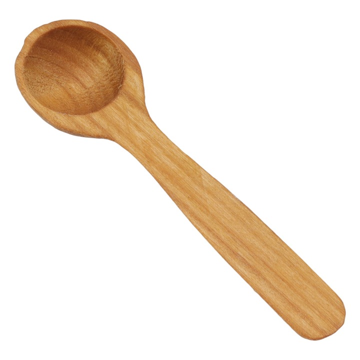 Lingura de bucatarie din lemn de cires, peewit, 8 cm, crem