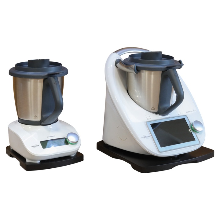 Set suporturi pentru Thermomix TM5 TM6 + Friend, 2 buc, negru, 35,5x31cm, 25x20,5cm