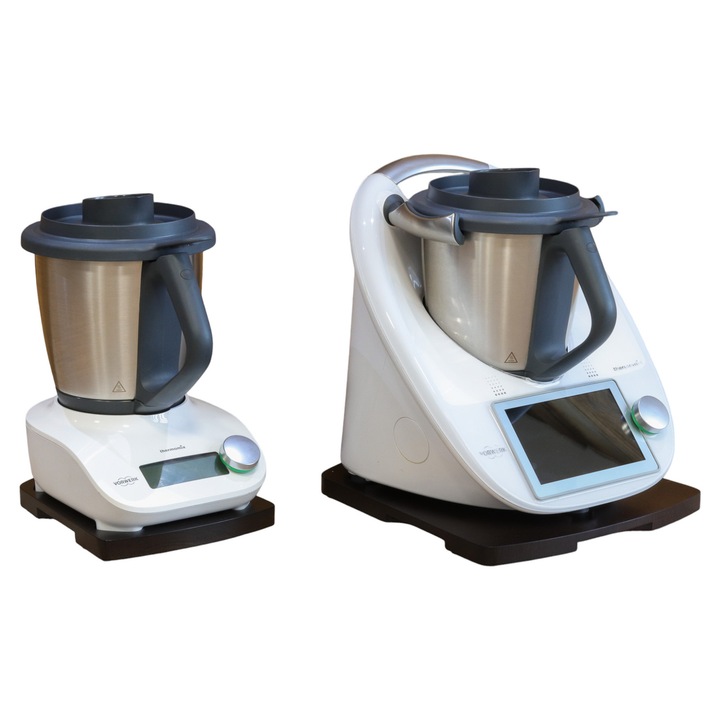Set suporturi din lemn pentru Thermomix TM5 TM6 + Friend, 2 bucati,, dimensiuni 35,5x31cm si 25x20,5cm