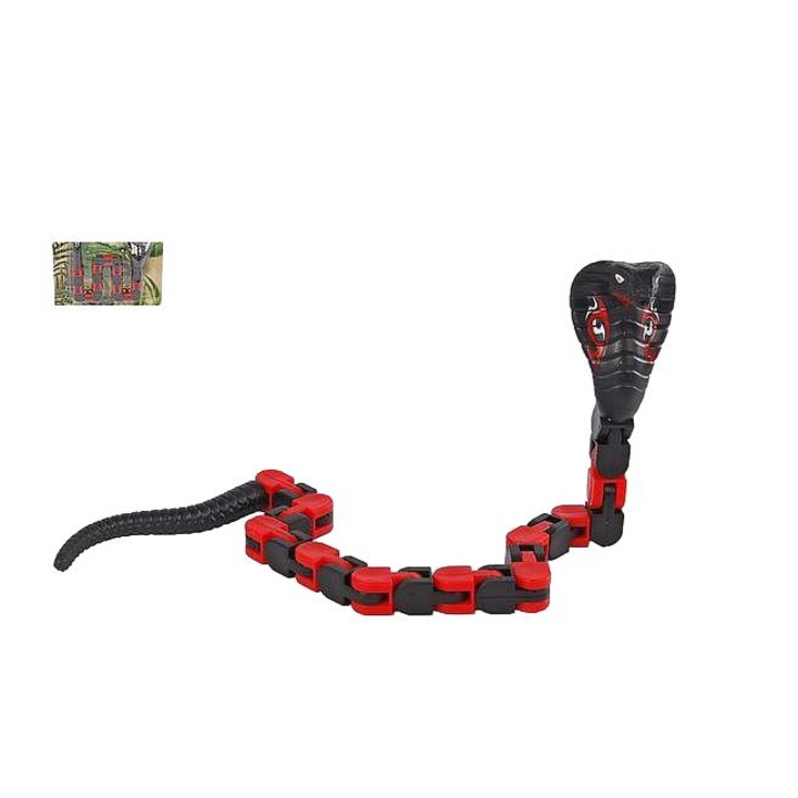 Играчка змия хипопотам, черно/червено, за деца