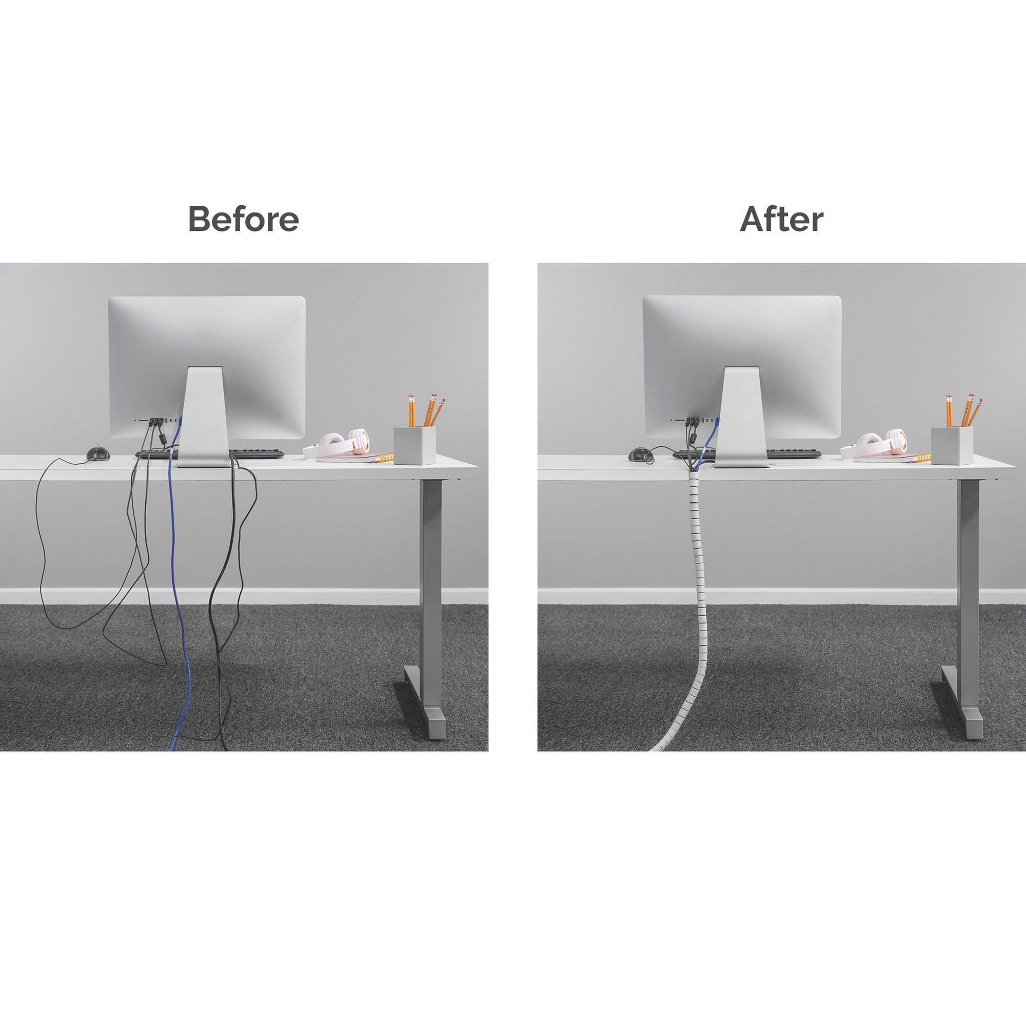 Cable zip kábelrendező, Fehér - eMAG.hu